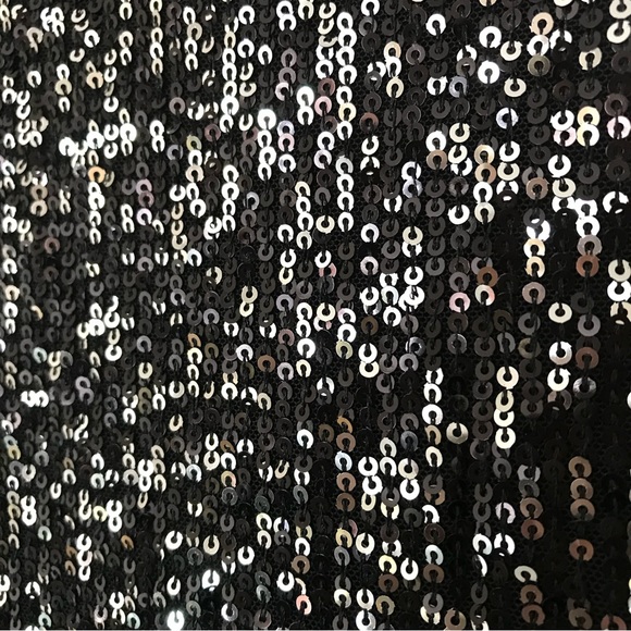 Sleeveless Sequin Crew Neck Shift Dress - Picture 6 of 8